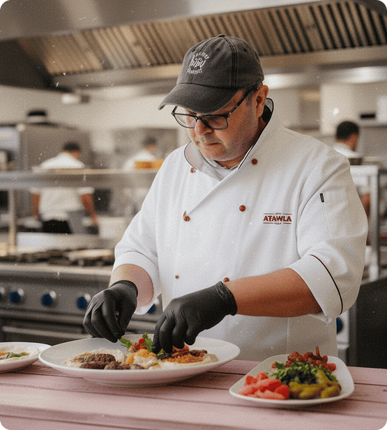 Zouheir Zayat, chef fondateur d'Atawla traiteur libanais à Paris