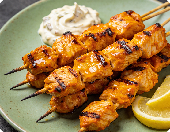 Shawarma libanais préparé par le traiteur Atawla à Paris